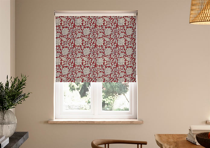 Land & Shore Rowallane (Blackout), Red - Twist&Fit Roller Blind - Image 3